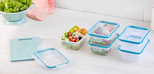 Snapware Total Solution 10-Pc Plastic Food Storage Containers Set, 3-Cup  Rectangle Meal Prep Container, Non-Toxic, BPA-Free Lids with 4 Locking  Tabs