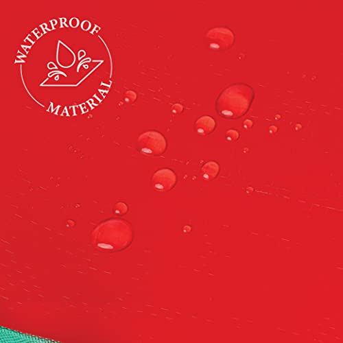 Christmas Tree Storage Bag, Stores 7.5 Foot Artificial Xmas Holiday Tree, Durable Waterproof Material, Protect Against Dust, Insects, and Moisture, Zippered Bag with Carry Handles, (Red)