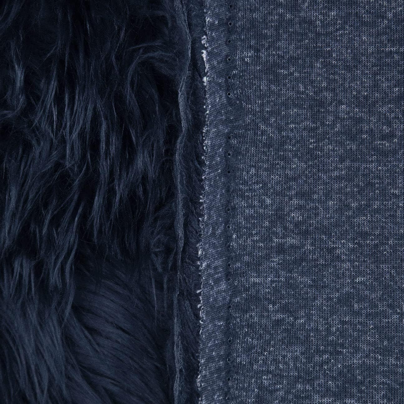 FabricLA Shaggy Faux Fur Fabric - 9 x 12 Inches Pre-Cut - Use Fake Fur Fabric for DIY, Craft Fur Decoration, Fashion Accessory, Hobby - Dark Grey