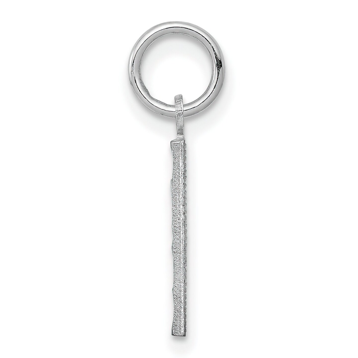 Sterling Silver Small #1 Charm Number Pendant Jewelry 20mm x 7mm