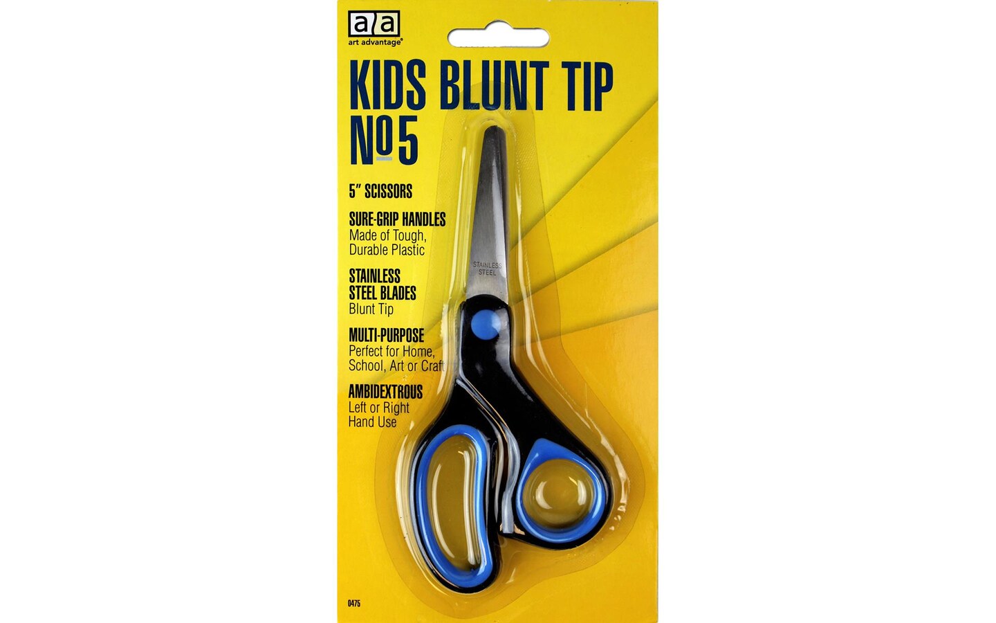 Art Advantage 5-Inch Blunt Tip Kid&#x27;s Scissors Assorted