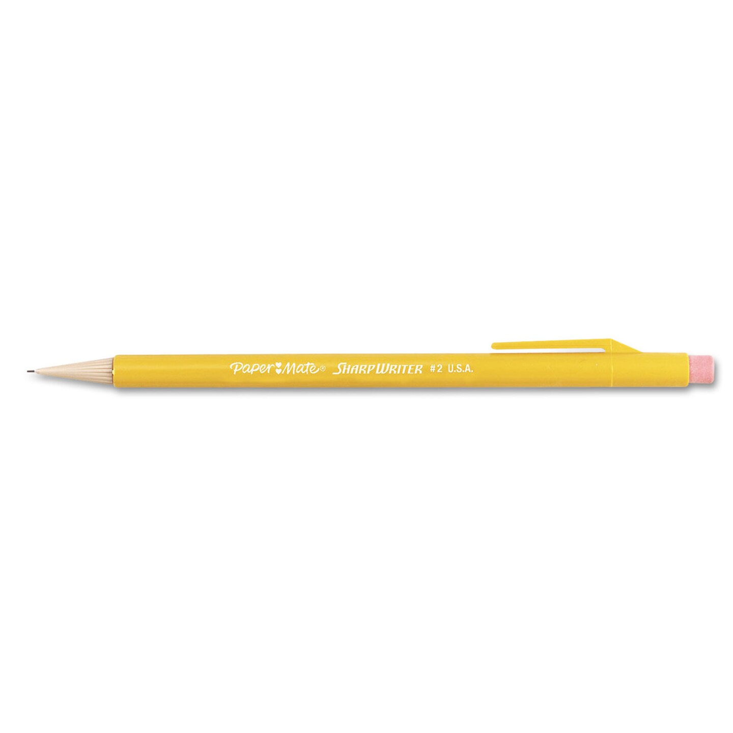 Papermate Sharpwriter Mechanical Pencil 0.7 mm HB 2.5 Black Lead Classic Yellow Barrel 36/Box