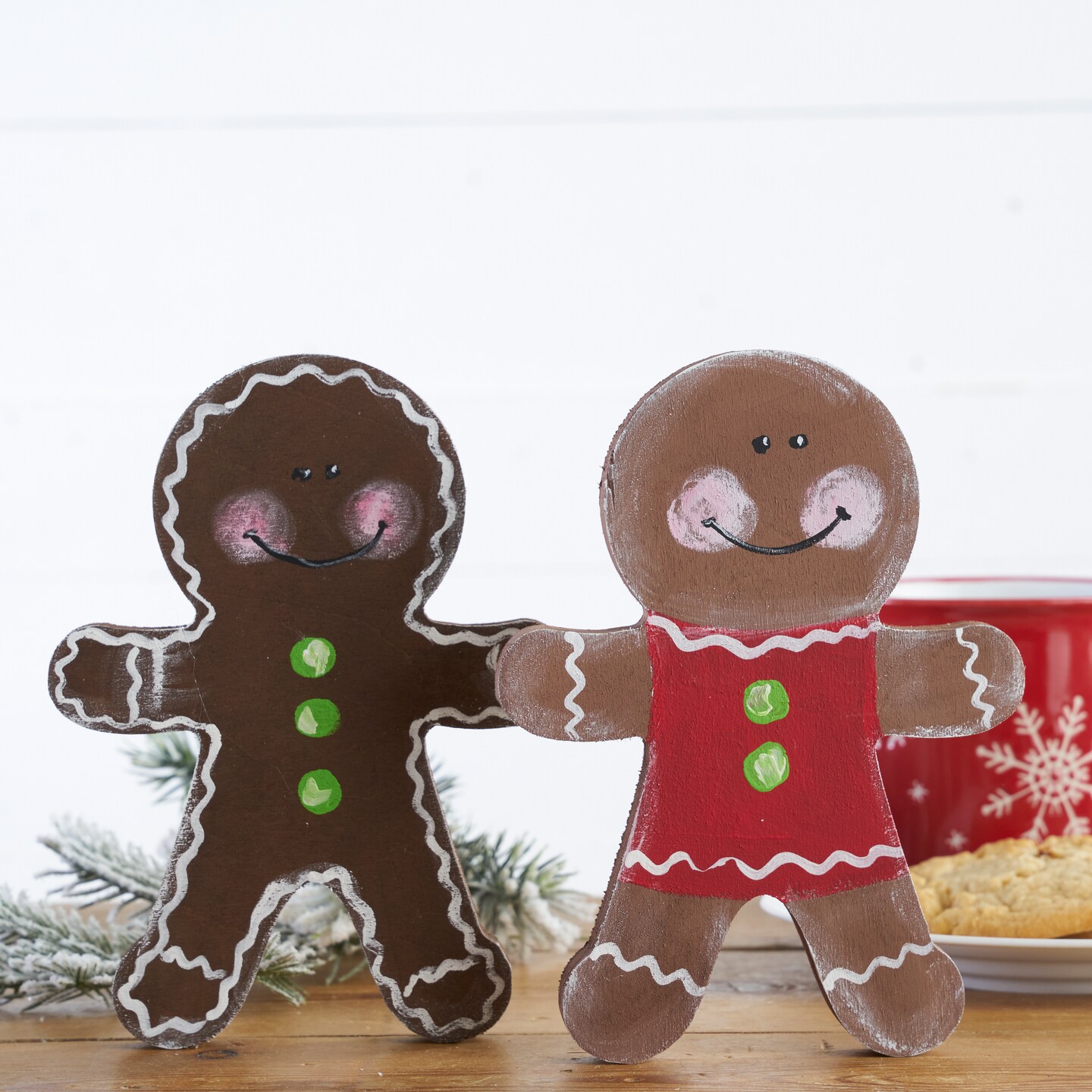 6 in. Unfinished Wooden Chunky Gingerbread Shape