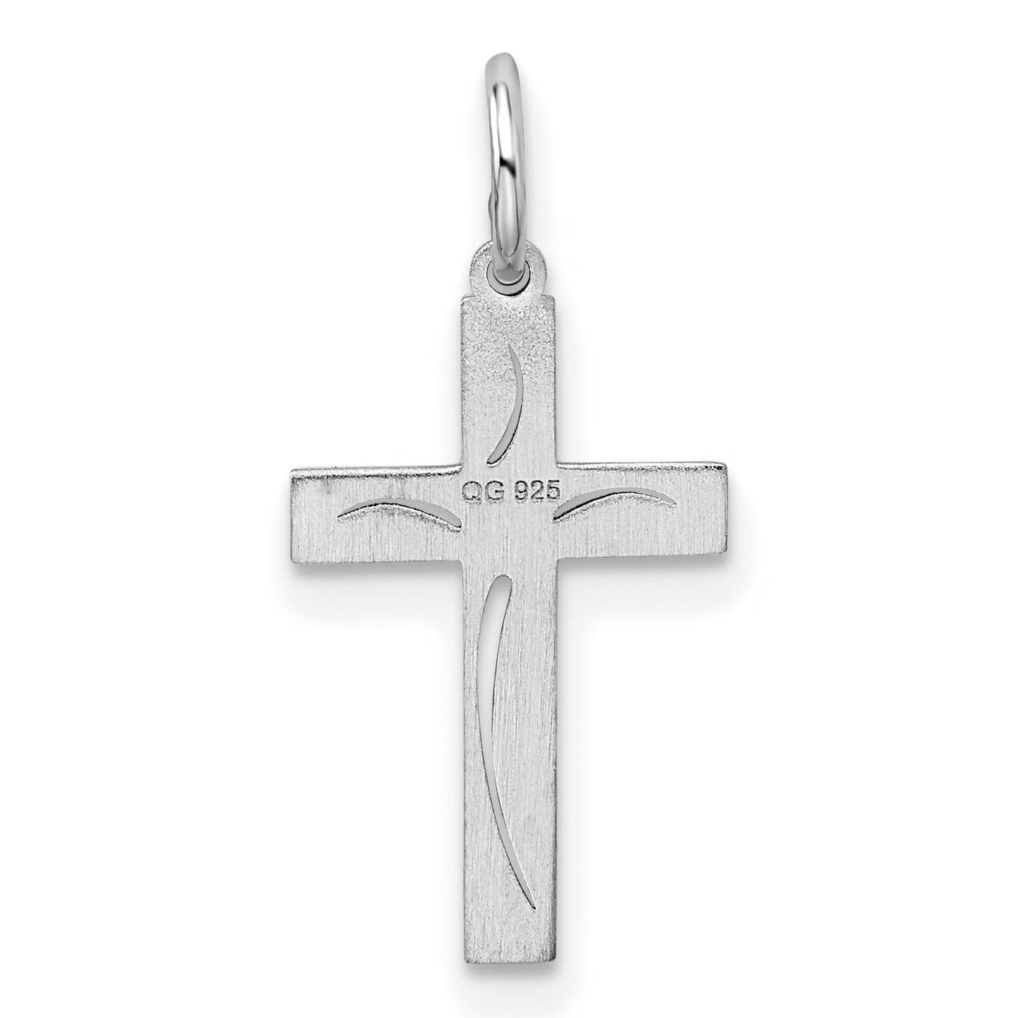Sterling Silver Cross Charm Jewerly 21mm x 11mm
