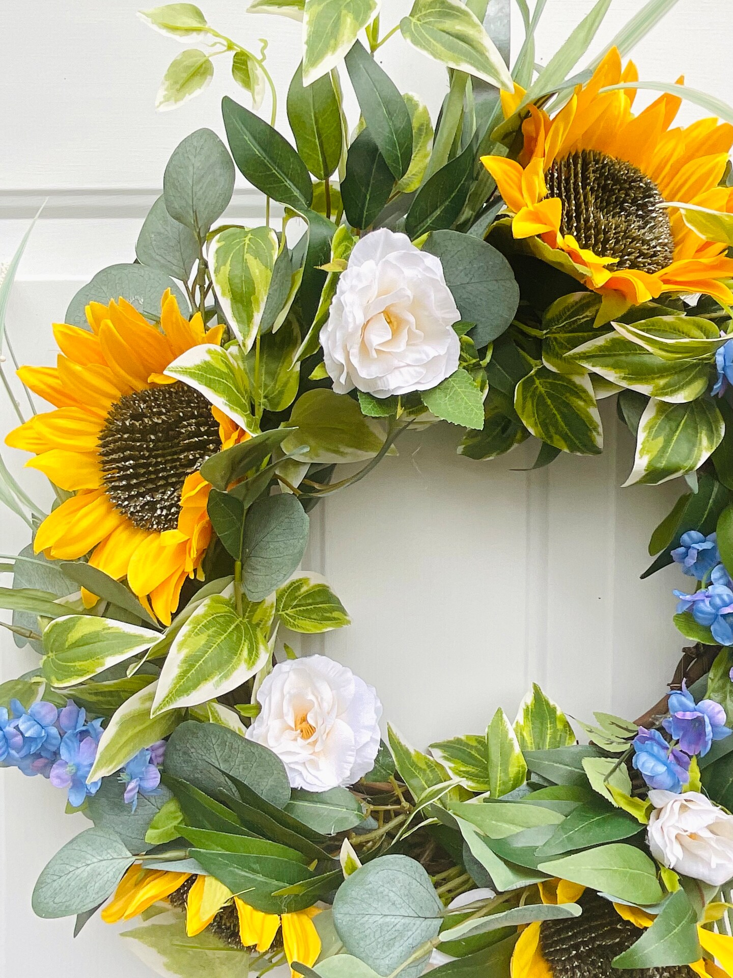 Summer Sunflowers Grapevine popular Wreath