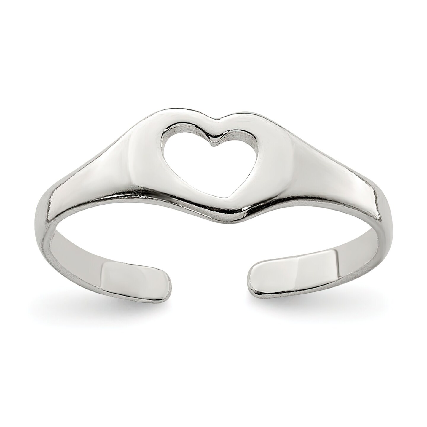 Silver Toe Ring | Silver Heart Toe Ring | Love Toe Ring | KookyTwo