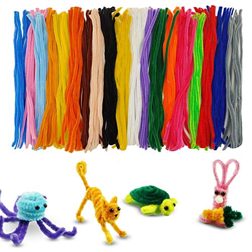 Menkey 200psc Dark Blue Pipe Cleaners, Chenille Stems, Pipe Cleaners for Crafts, Pipe Cleaner Crafts, Art and Craft Supplies.