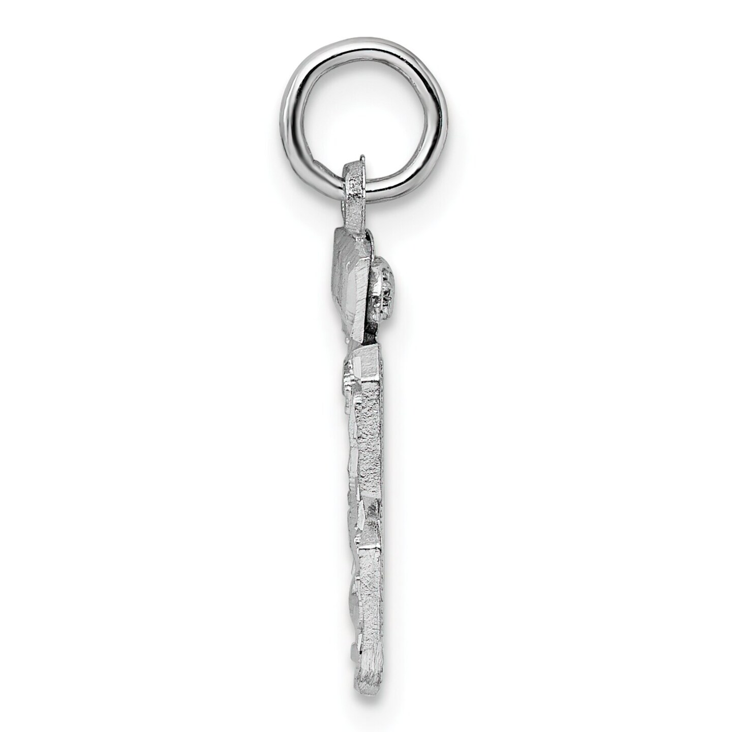 thumbnail image 2 of The Black Bow Sterling Silver, Small Polished Number 7 Necklace - 16 In 2 of 10