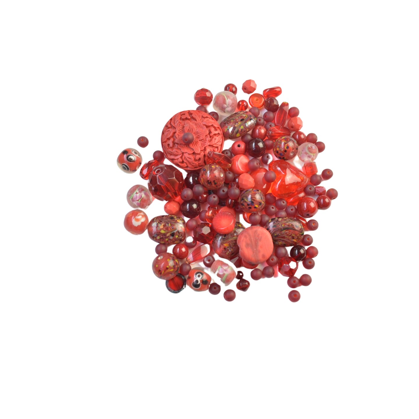 Super Bundle - Red Mega Mix Multi Material 5-30mm Beads