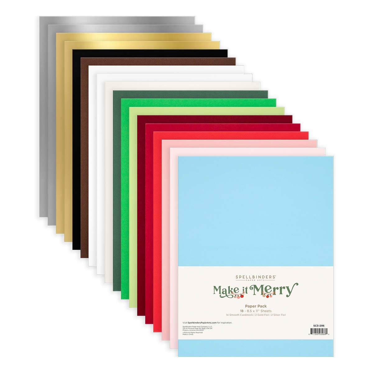 Spellbinders Cardstock Pack 8.5"x11" 18/PkgMake It Merry Michaels