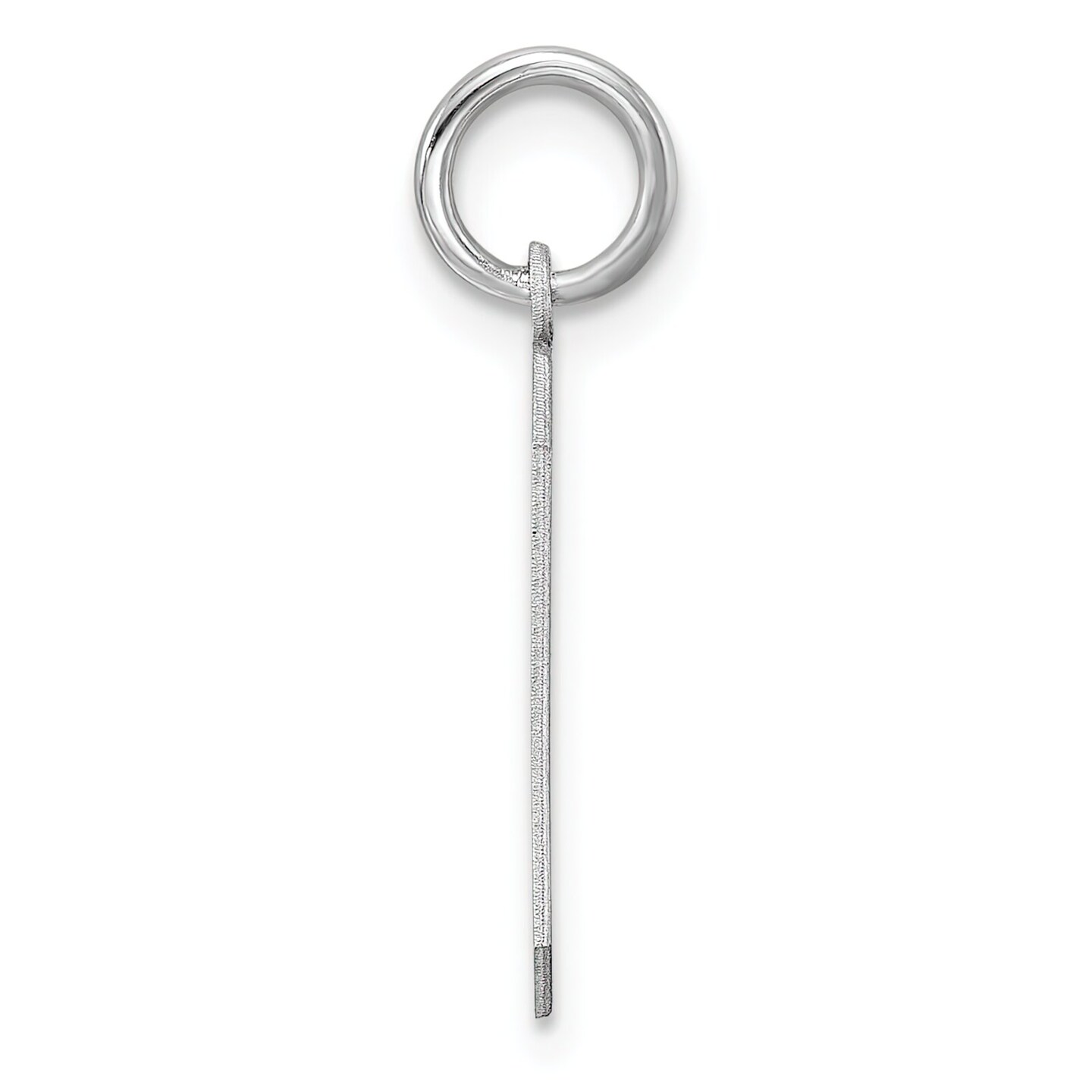 Sterling Silver Medium Polished Number 9 Charm Pendant Jewerly 21mm x 8mm