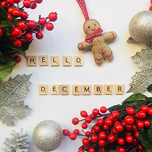 200PCS Scrabble Letters for Crafts - Wood Scrabble Tiles for DIY Gift Decorations, Alphabet Coasters, and Scrabble Crossword Games