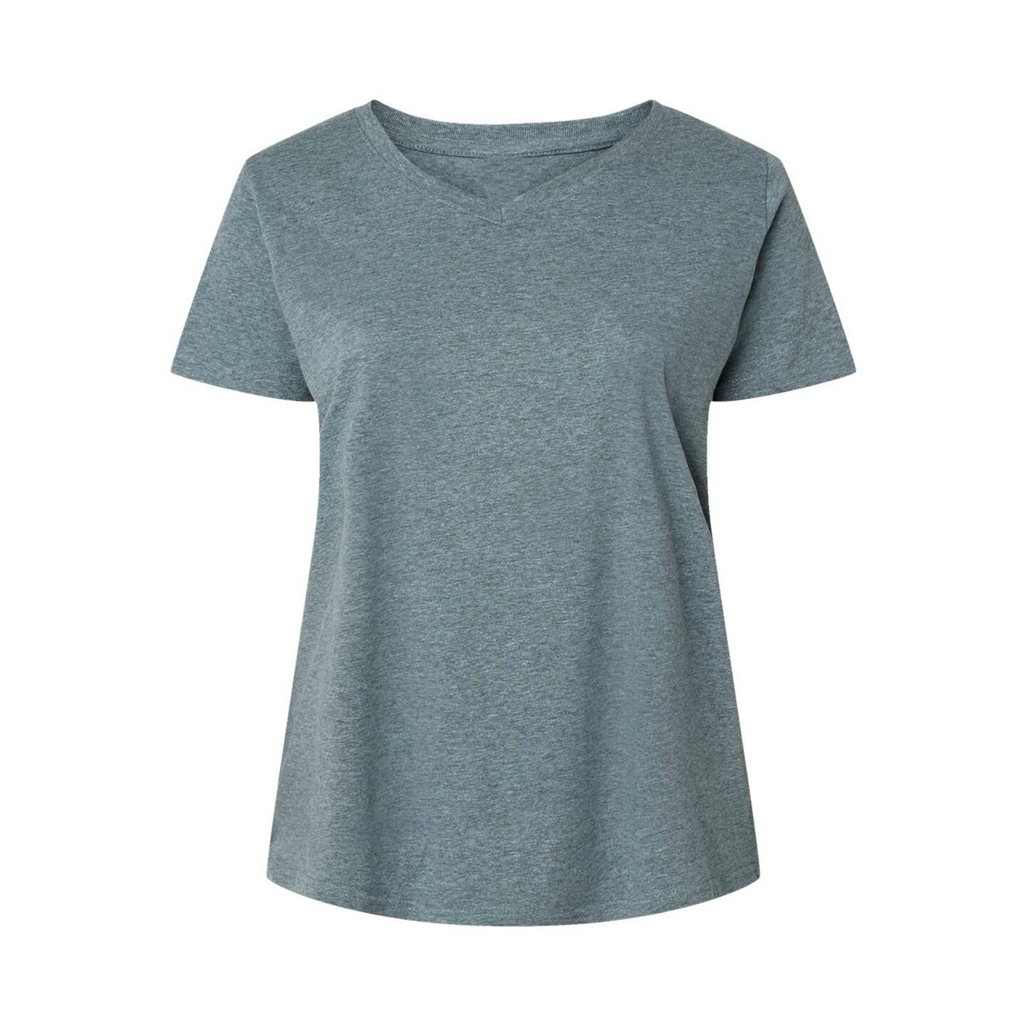 LAT&#xAE; Curvy Collection Women&#x27;s Fine Jersey V-Neck Tee