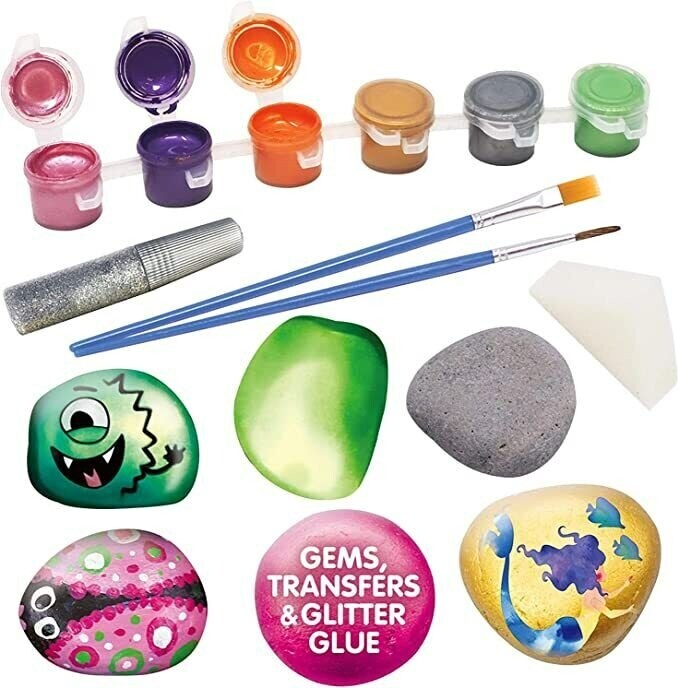 12 Rock Painting Kit Decorate Your Own Painting Craft Birthday Gifts