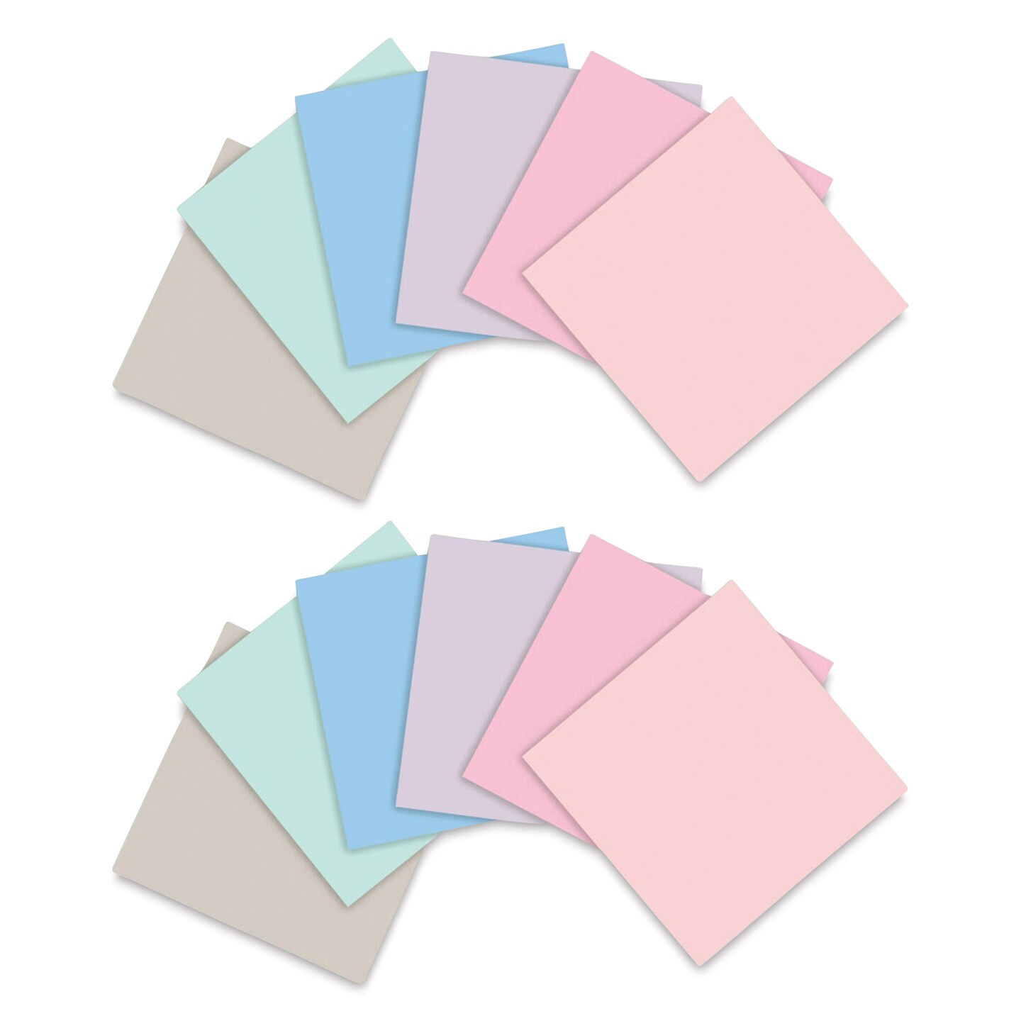 Post-it Recycled Super Sticky Notes - Wanderlust Pastels Collection, 3&#x22; x 3&#x22;, Pkg of 12