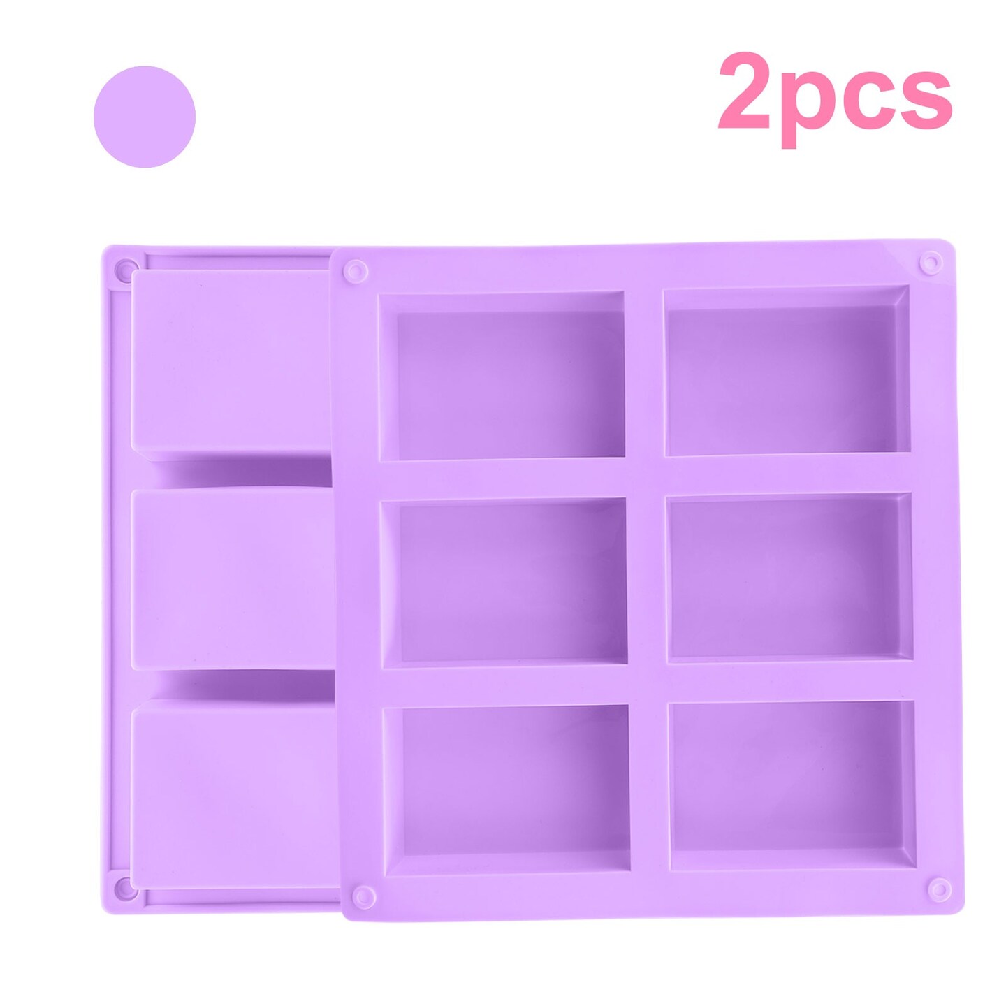 Silicone DIY Cold Processing Mold Soap Cake Toast Baking Loaf Rectangle Tools