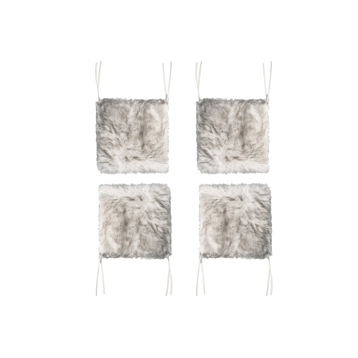 Luxe Laredo Faux Sheepskin Chair Pad 4-Piece 17&#x22;X17&#x22; 1