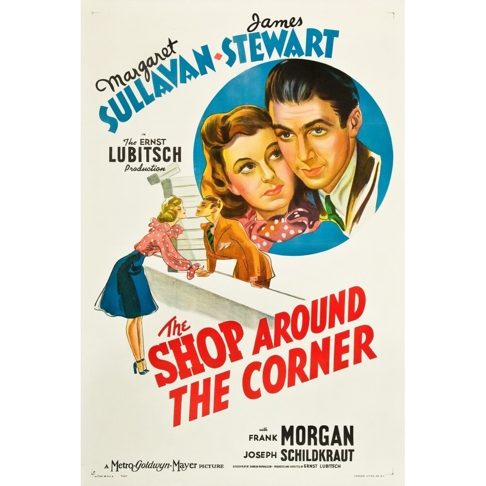 Posterazzi The Shop Around The Corner From Left: Margaret Sullavan James Stewart 1940 Movie Poster Masterprint