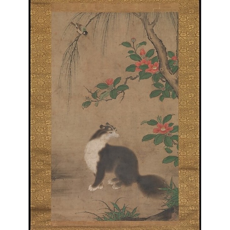 Posterazzi Musk Cat Poster Print by Uto Gyoshi (Japanese active second half of 16th century) (18 x 24)