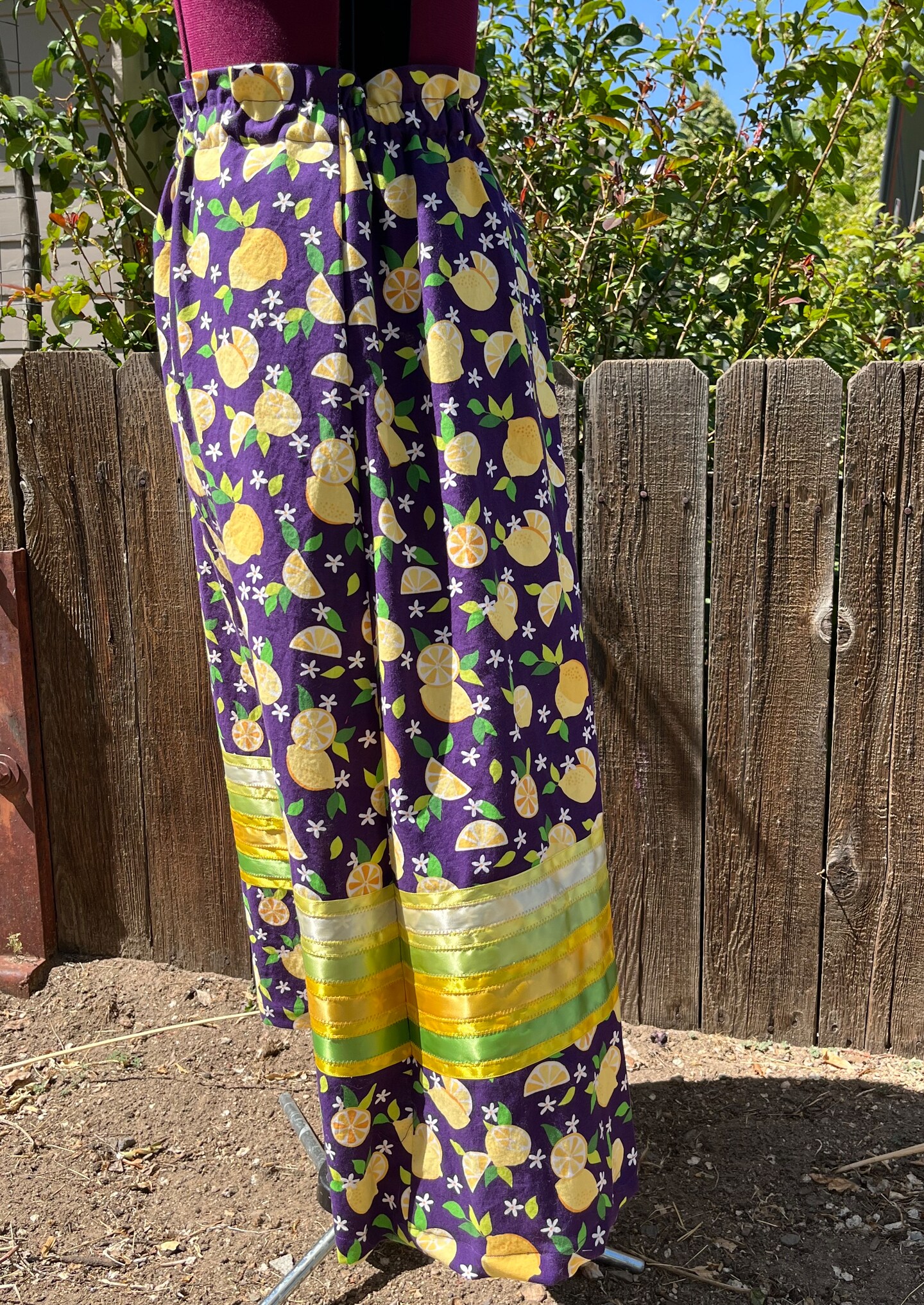 Long Native American Ribbon Skirt. adult. Up to waist 40