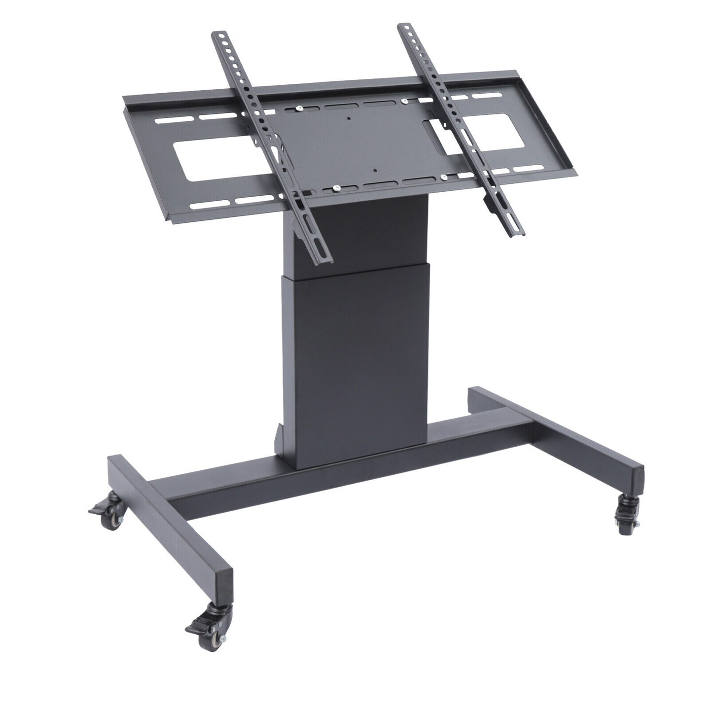 Kitcheniva Rolling TV Stand with Height Adjustable Shelf