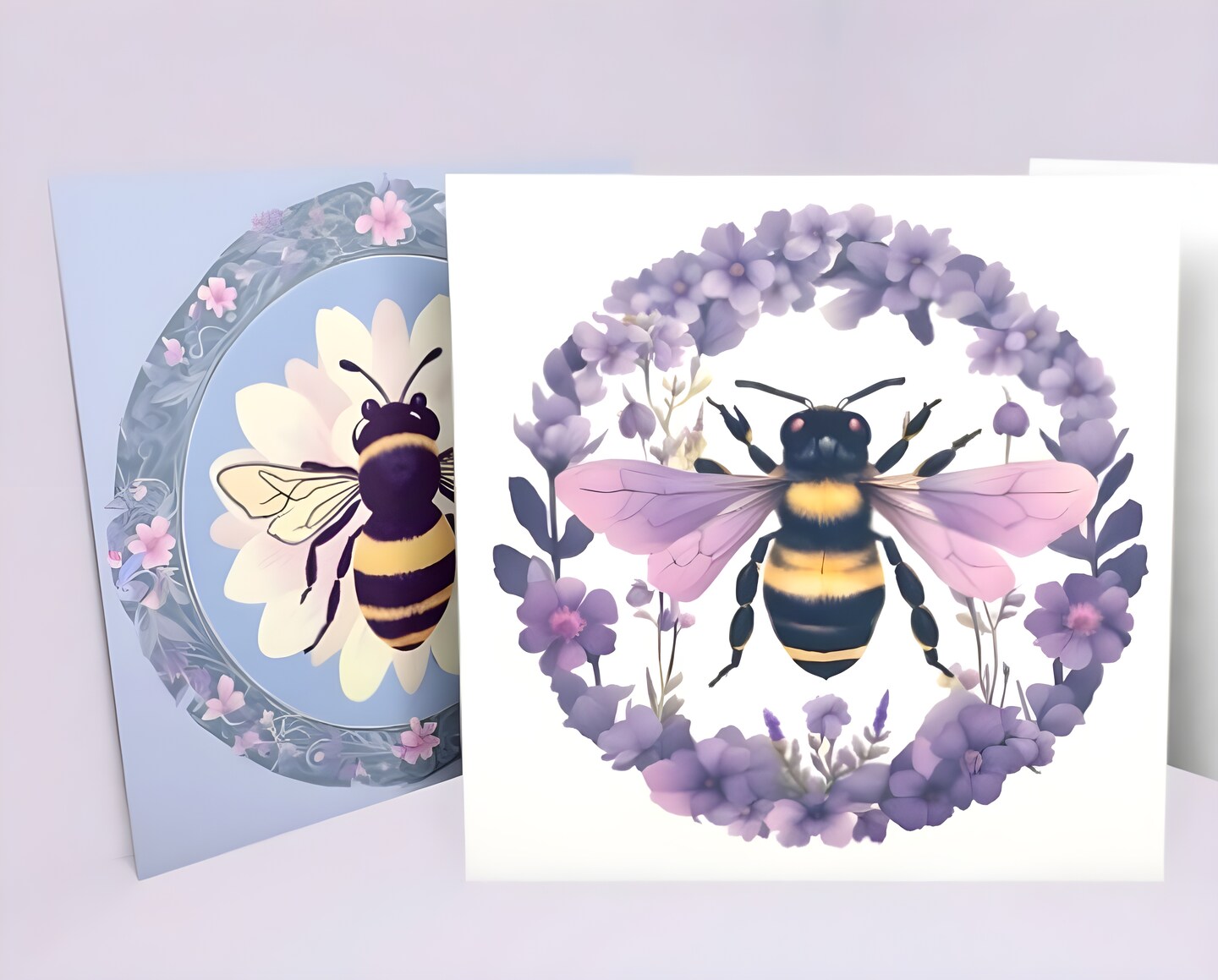 Matched Set of 3 Cards, Bumble Bee Cards, Thank You Cards, Invitation ...