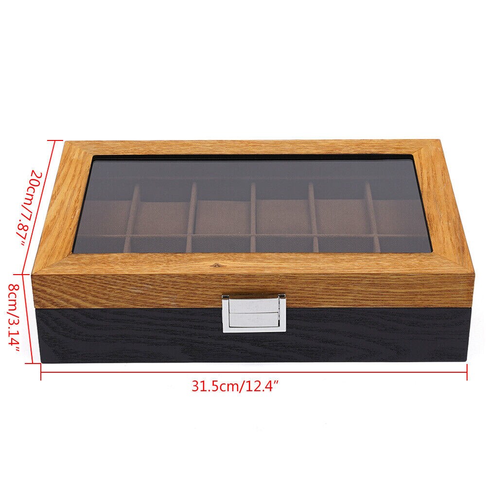 Kitcheniva 12 Slots Vintage Wooden Watch Box