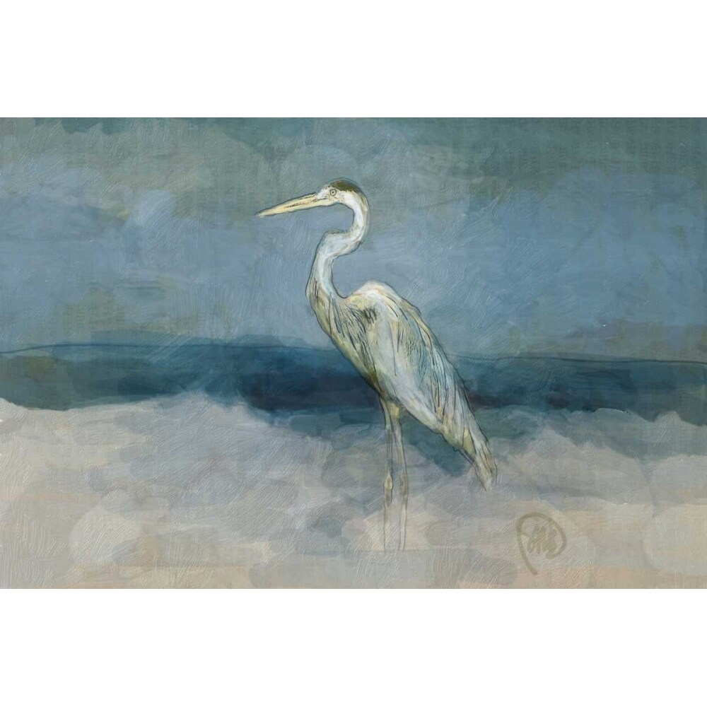 Posterazzi White Heron Poster Print by Sarah Butcher