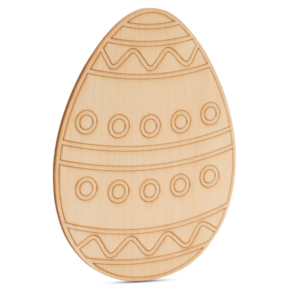 Boho Wood Easter Egg Cutouts, 5"-14”, 1/8" Thick |Woodpeckers