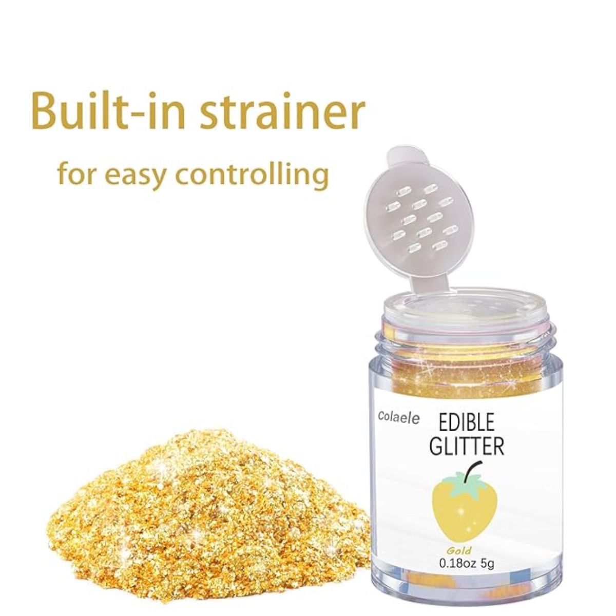 5 grams Edible Glitter Powder for Cakes &#x26; Drinks