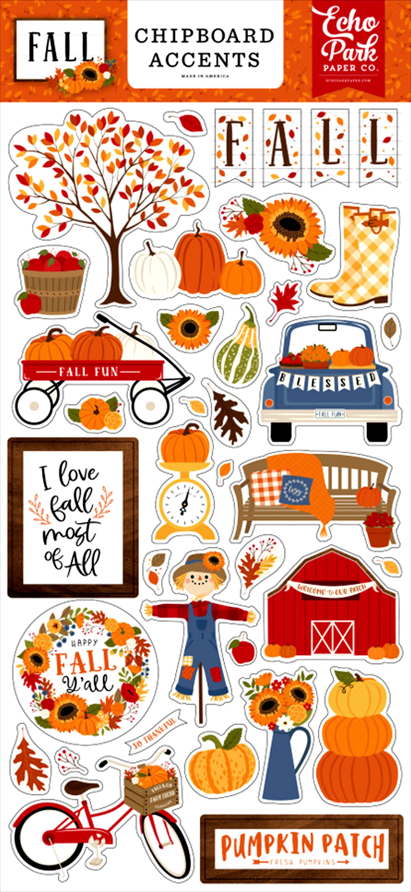 Echo Park Fall Chipboard Accents