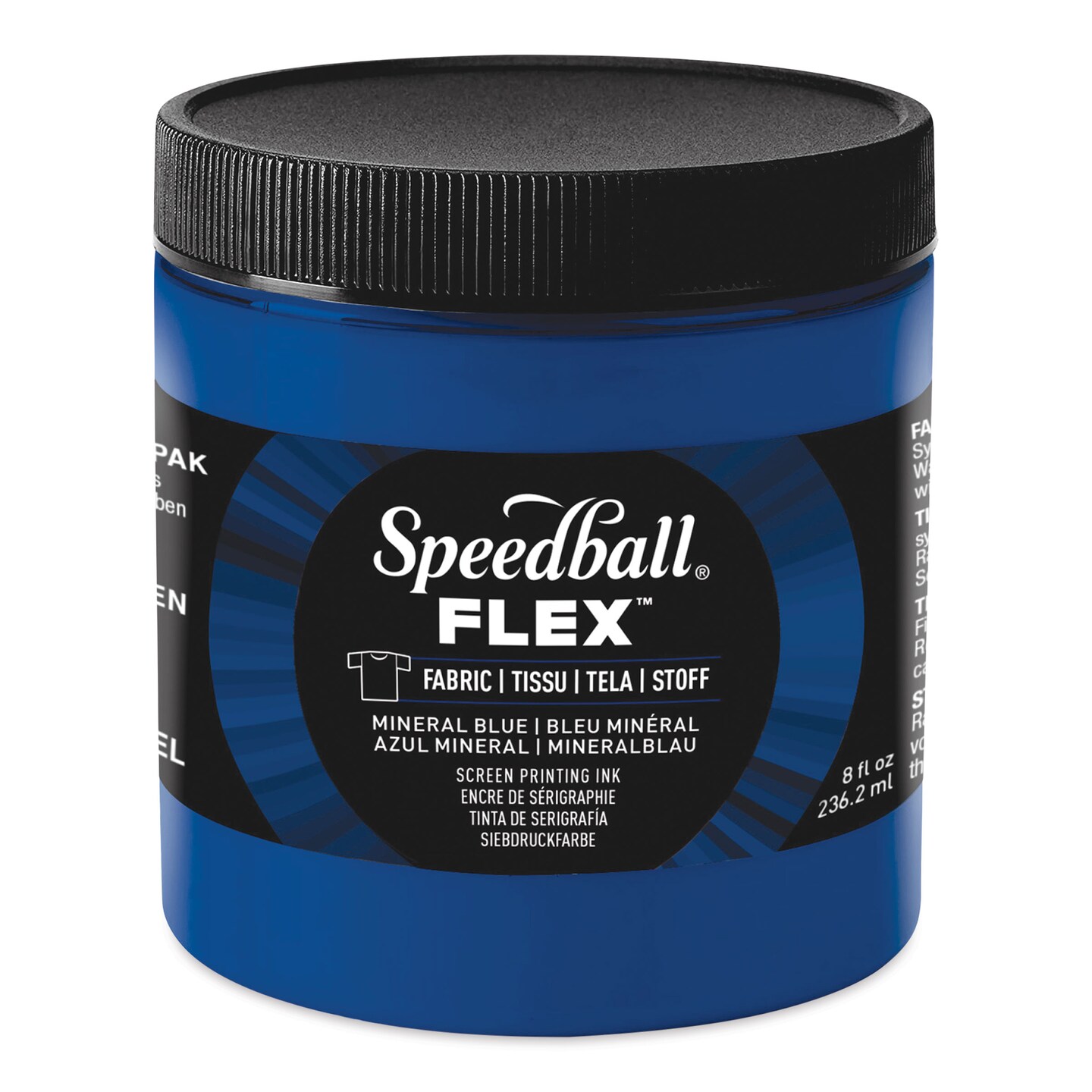 Speedball Flex Screen Printing Fabric Ink - Mineral Blue, 8 oz