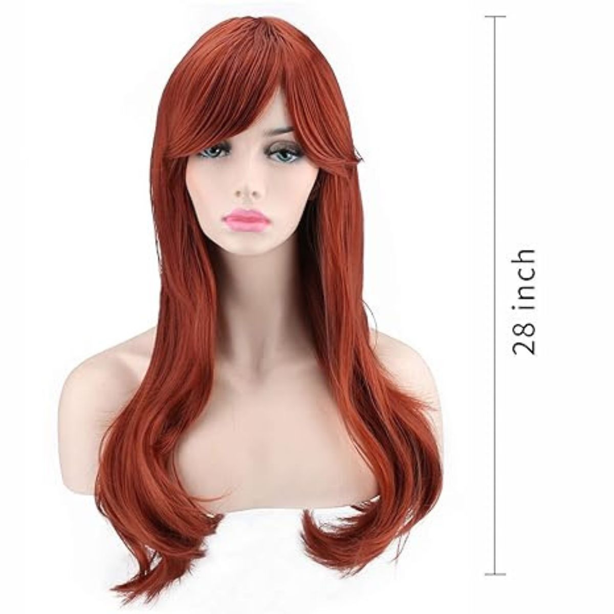 28 Inches Soft Hair Wig with Wig Cap