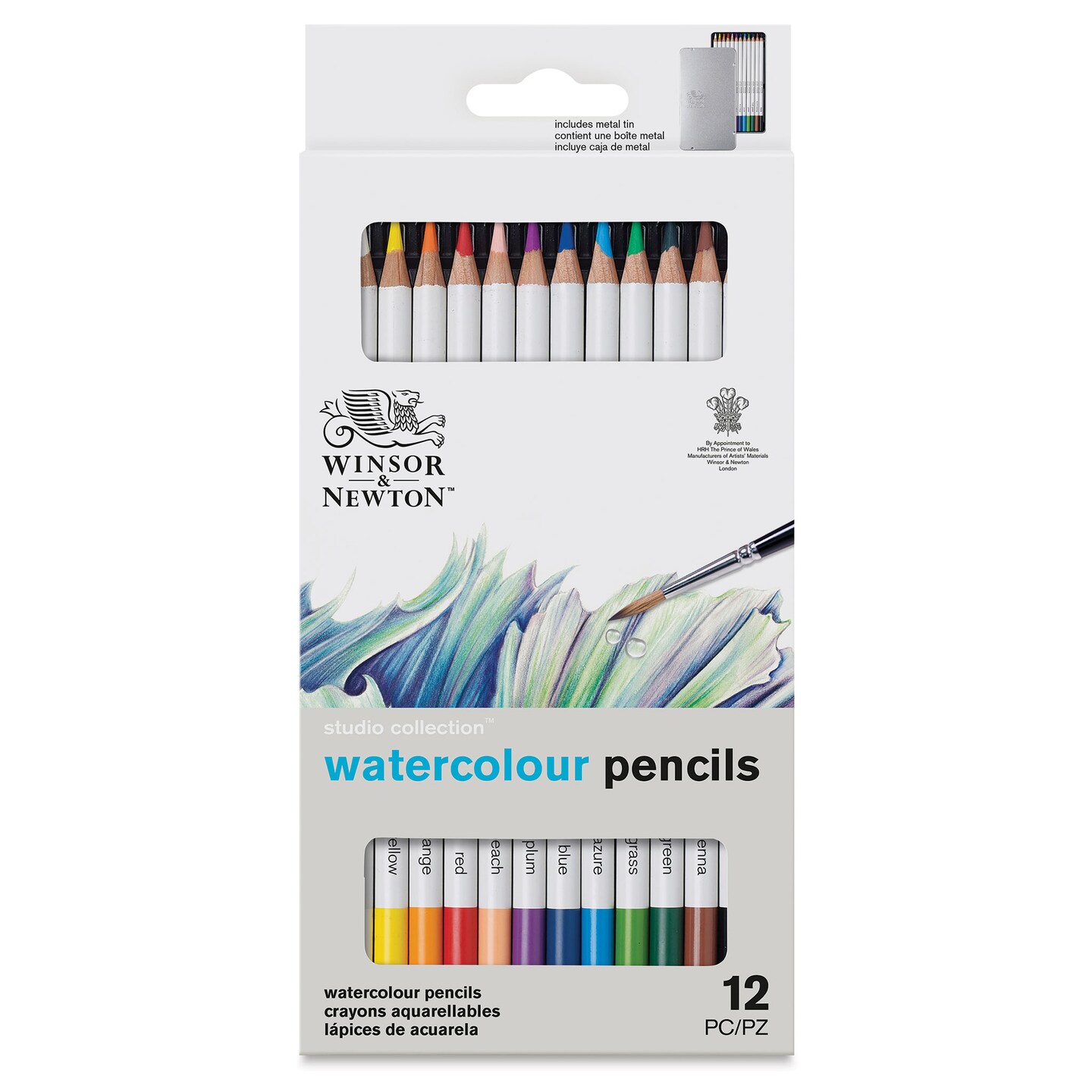 Winsor &#x26; Newton Studio Collection Watercolor Pencils - Set of 12