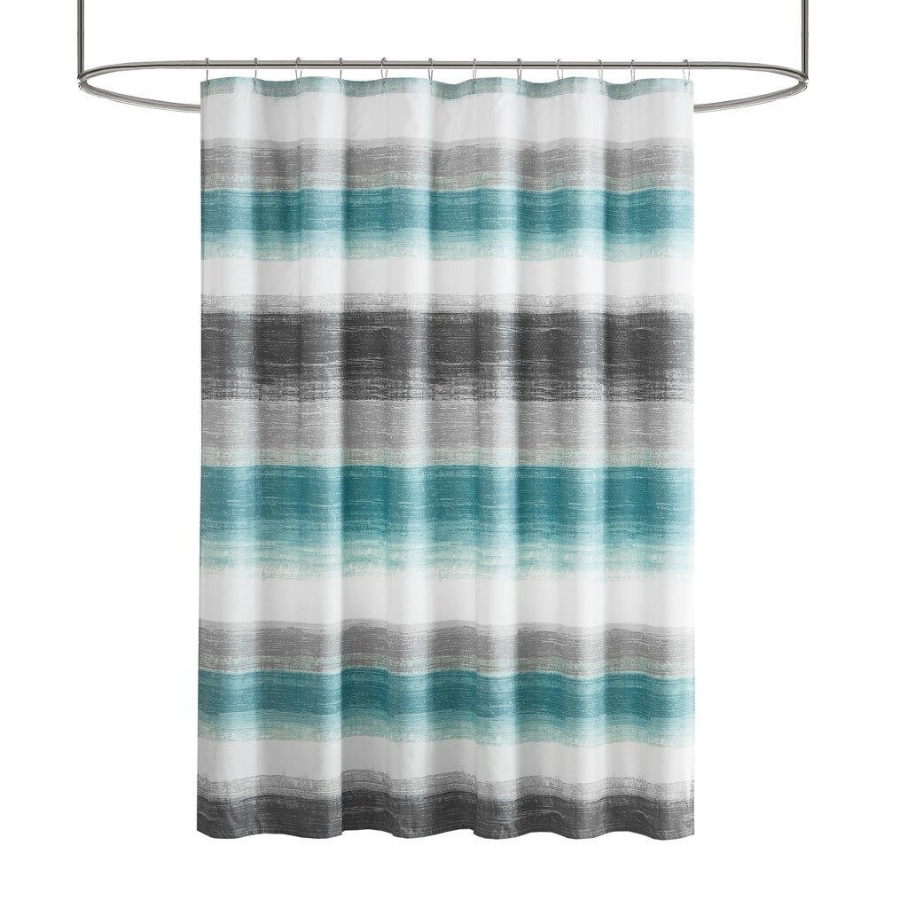 Gracie Mills   Ianne Classic Stripe Print Shower Curtain - GRACE-15734
