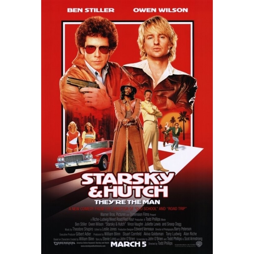 Pop Culture Graphics Starsky and Hutch Movie Poster Print (27 x 40) - Item  MOVGF0325