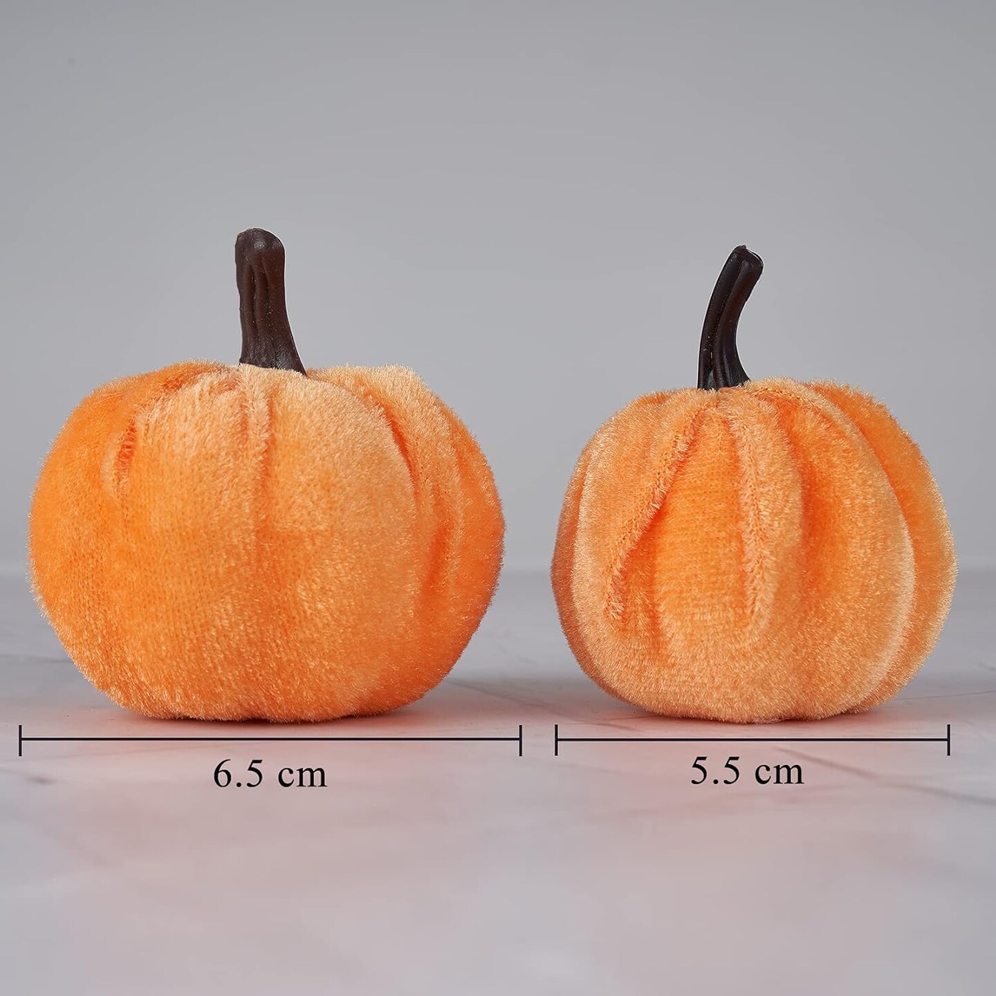 12pc Velvet Foam Pumpkin Set: Fall Harvest D&#xE9;cor