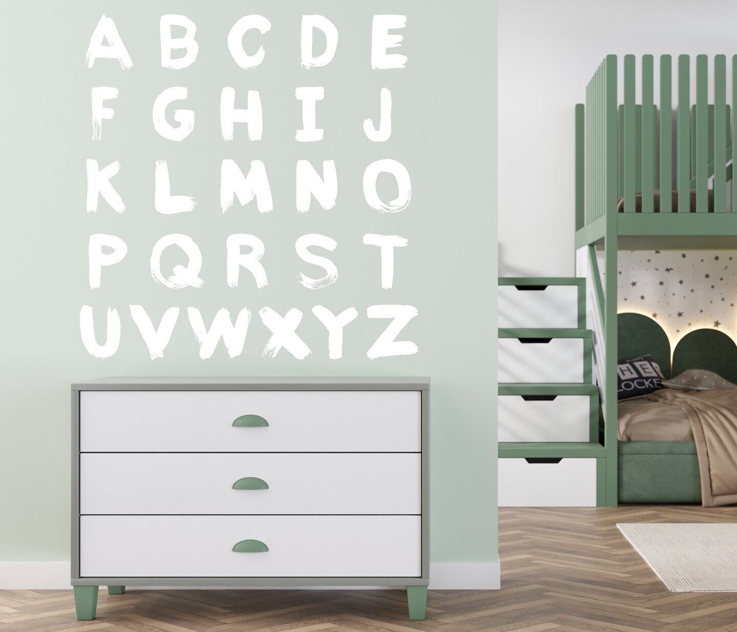 ABC Wall Decal, Nursery and Classroom Wall Decals, ABC Designs, ABC ...