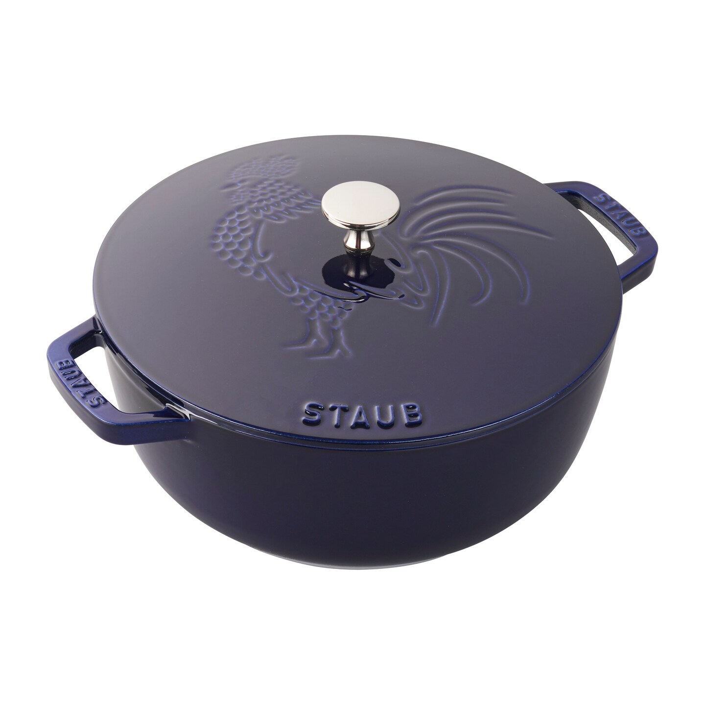 STAUB Cast Iron 3.75-qt Essential French Oven Rooster