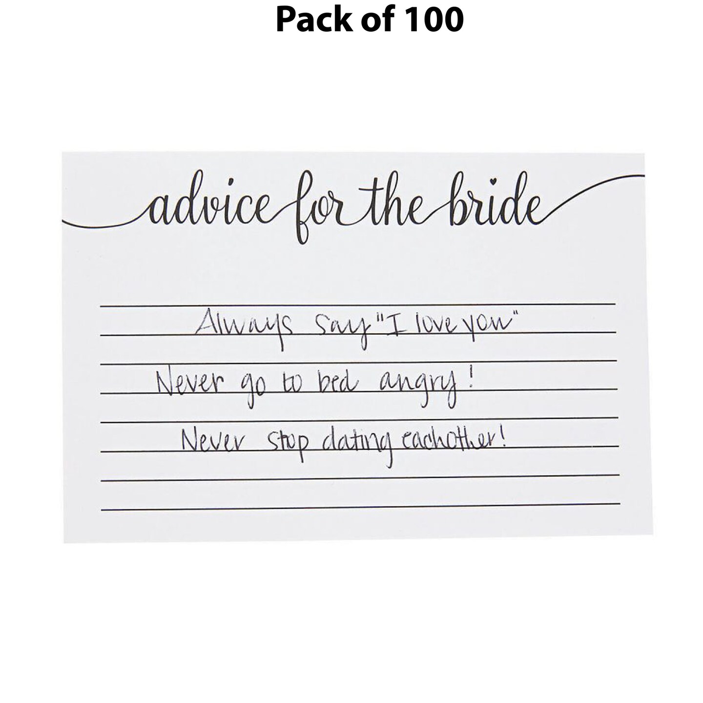 Advice for the Bride Cards - 6 inches wide by 4 inches tall | MINA&#xAE;