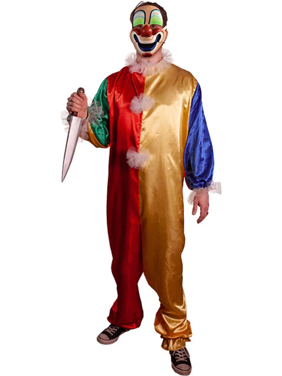 Men's Halloween Young Michael Myers Clown Costume With Mask One Size