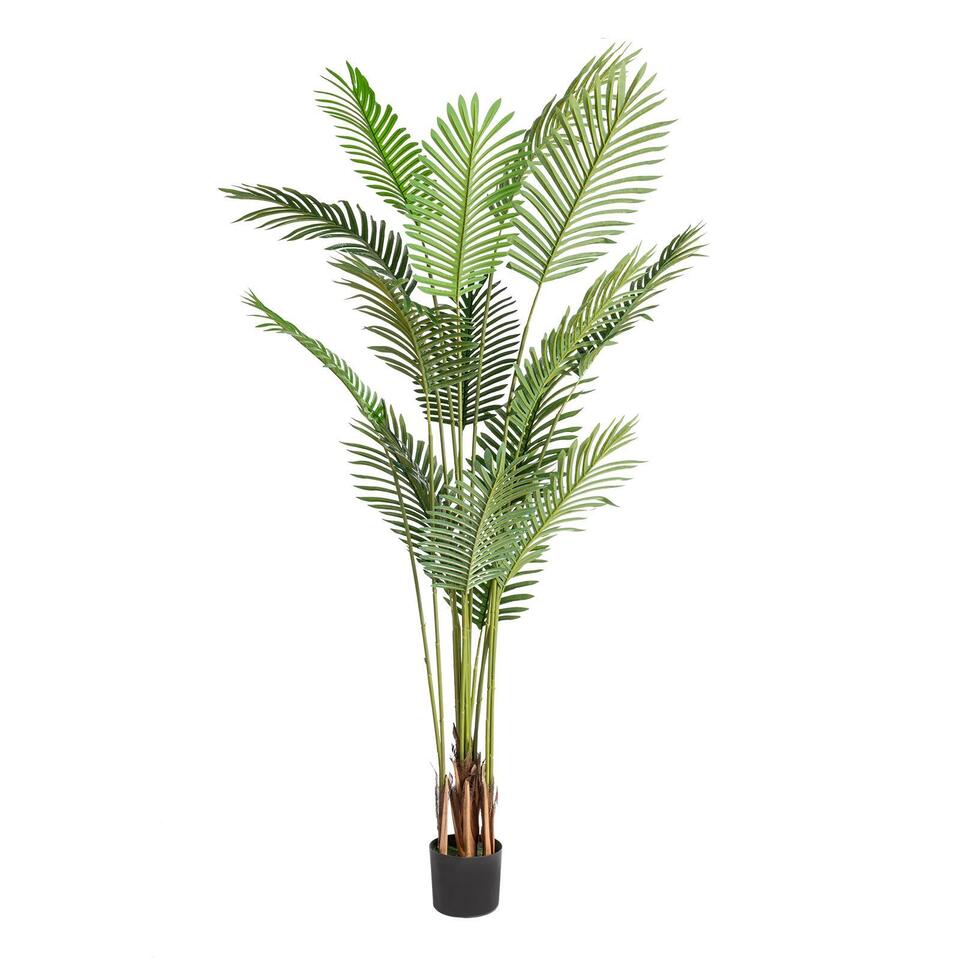 Artificial Palm Plant 6 Feet Fake Palm Tree with 16 Leaves Faux