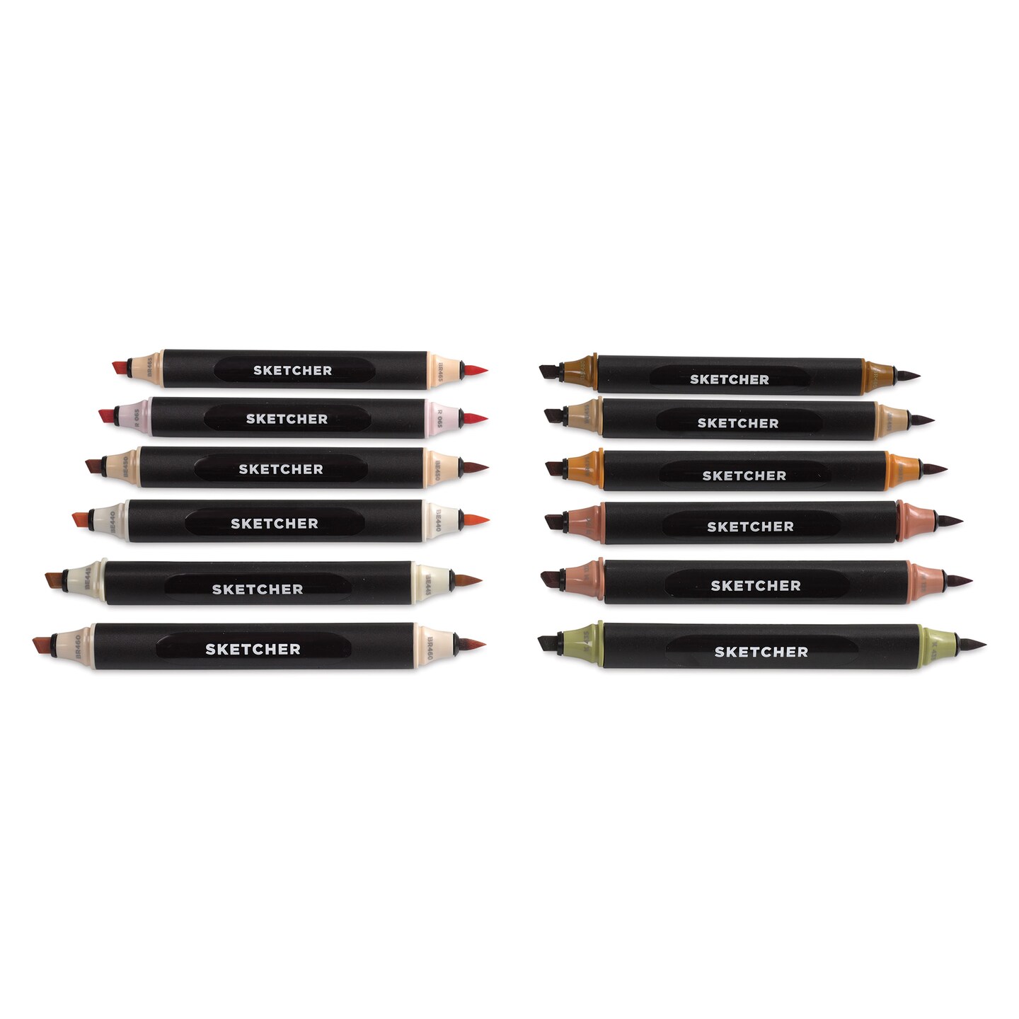 Molotow Sketcher Twin Graphic Markers - Character Kit, Set of 12