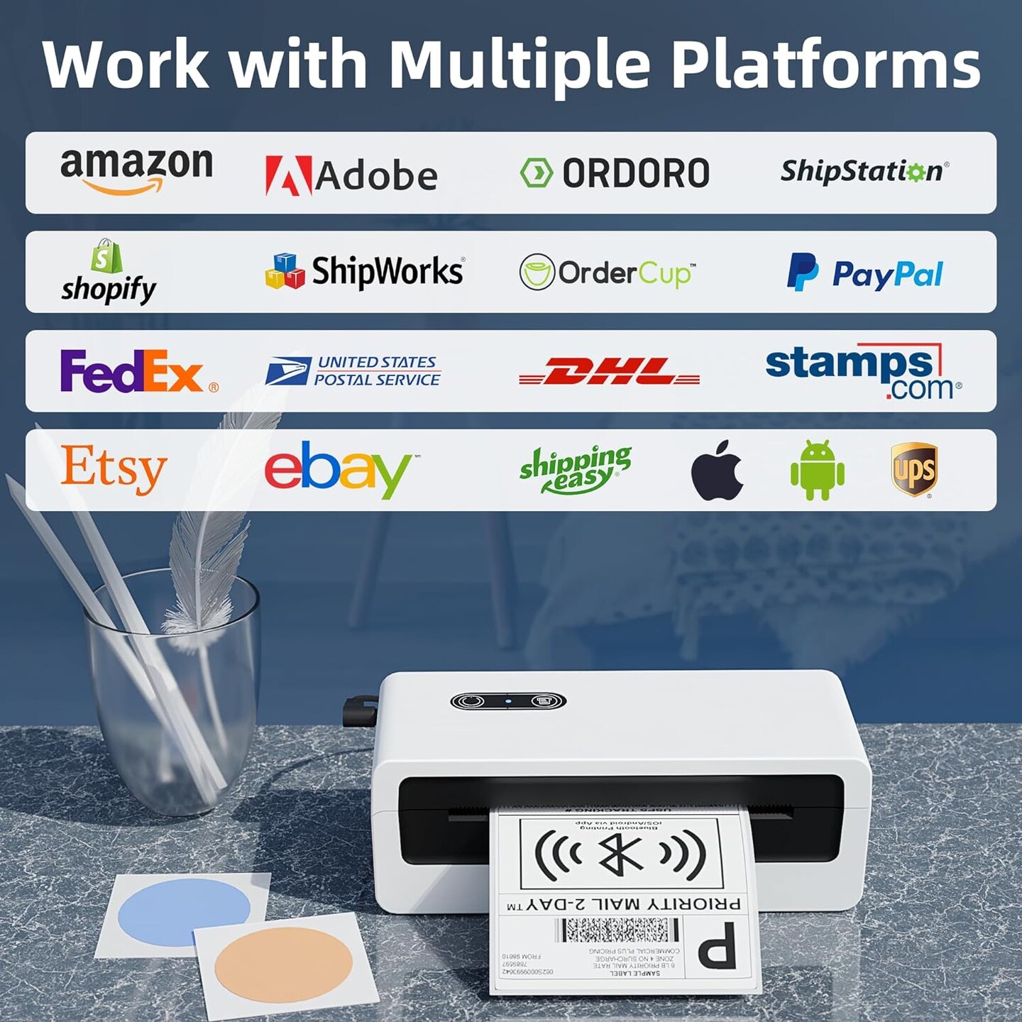 Jiose®-Bluetooth Thermal Label Printer - Your Ultimate Solution for Streamlined Labeling Needs