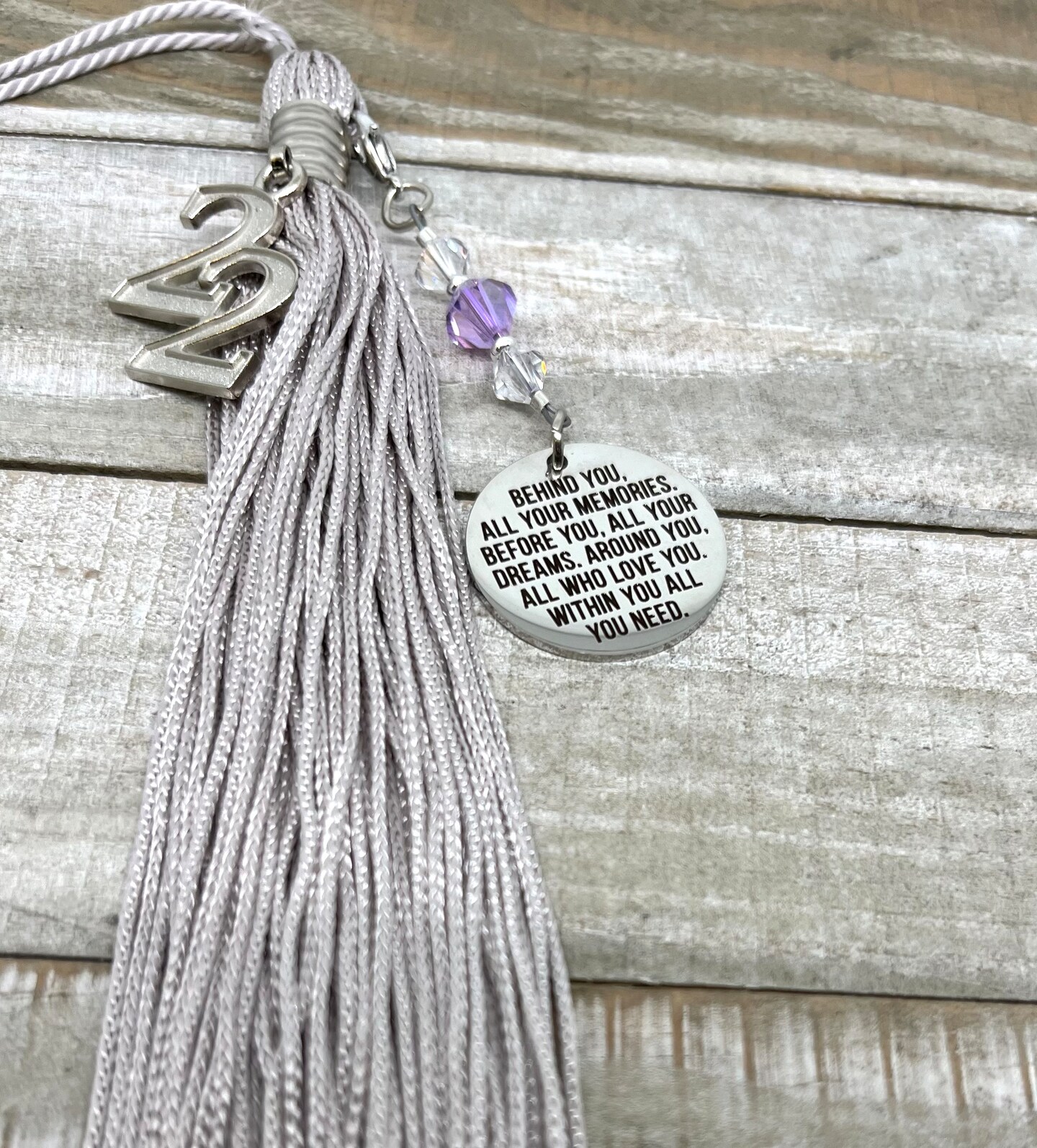 Graduation Cap Tassel Charm, Behind You All Your Memories Before You ...