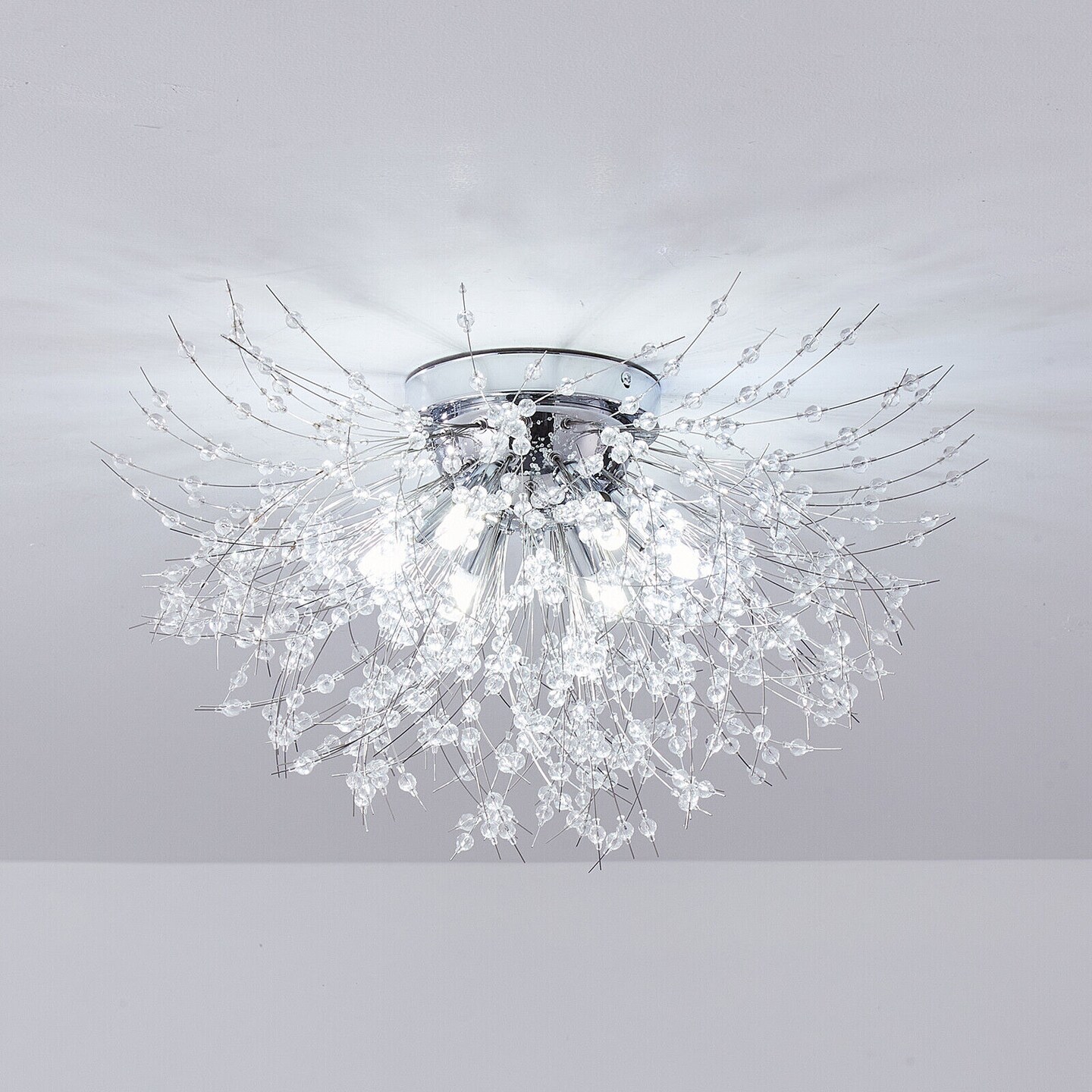 Kitcheniva 6 Lights Crystal Firework Chandelier Ceiling Light Fixture