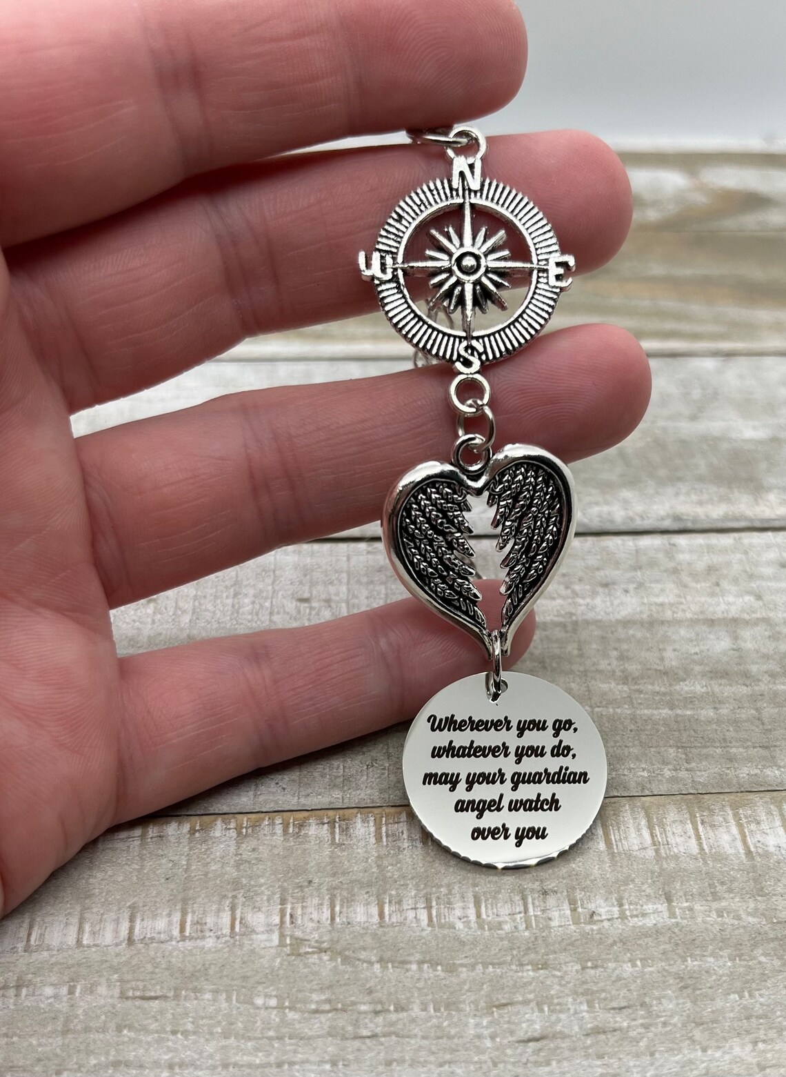 Guardian Angel Car Charm, Wherever You Go Whatever You Do May Your - Main Image