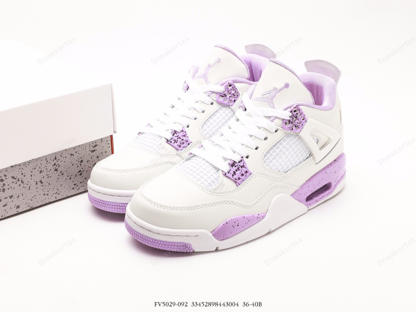 Air Jordan 4 Purple Oreo Sneakers for Men and Women MakerPlace by Michaels