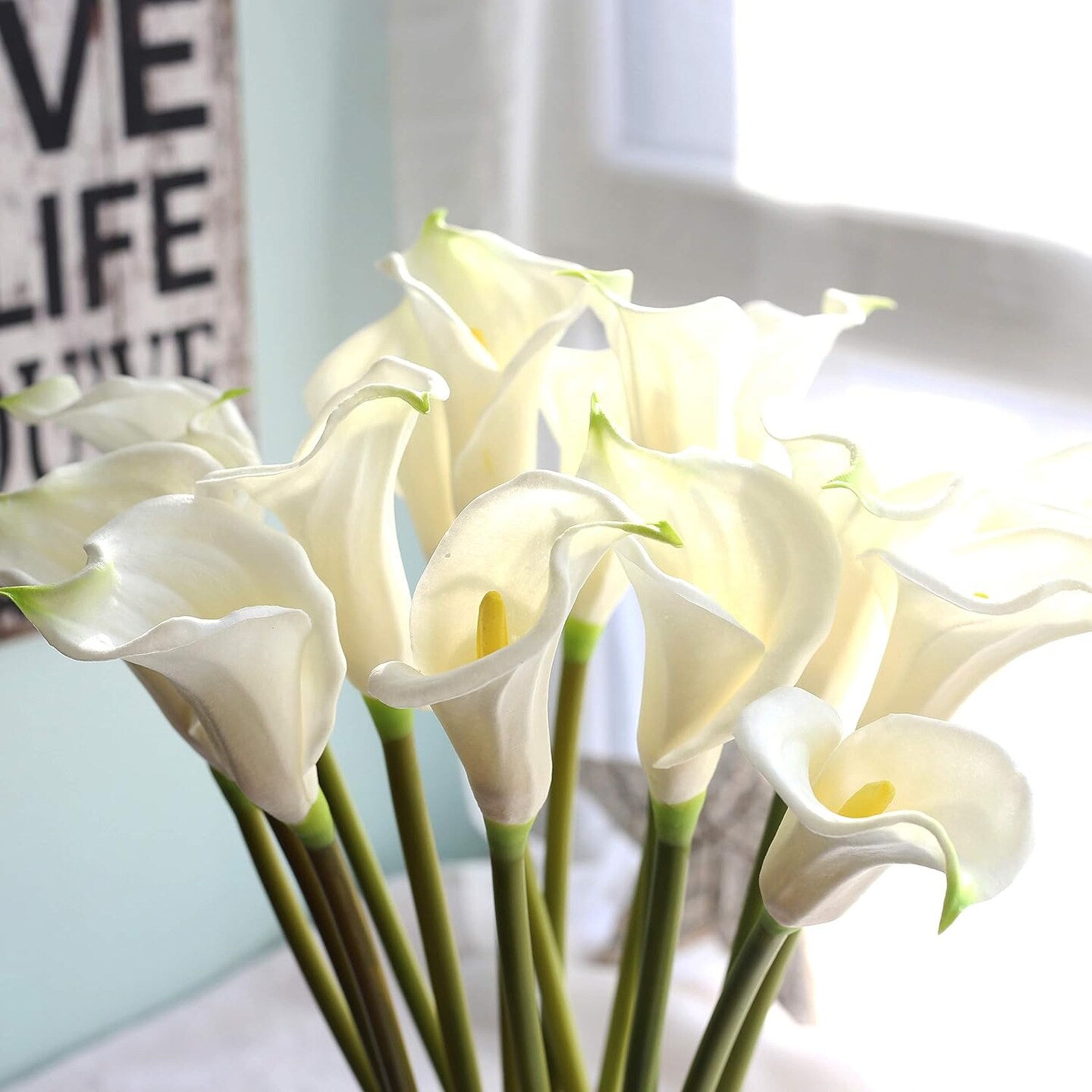 10pcs Realistic Calla Lily Bouquet - Ideal for Weddings &#x26; Home Decor