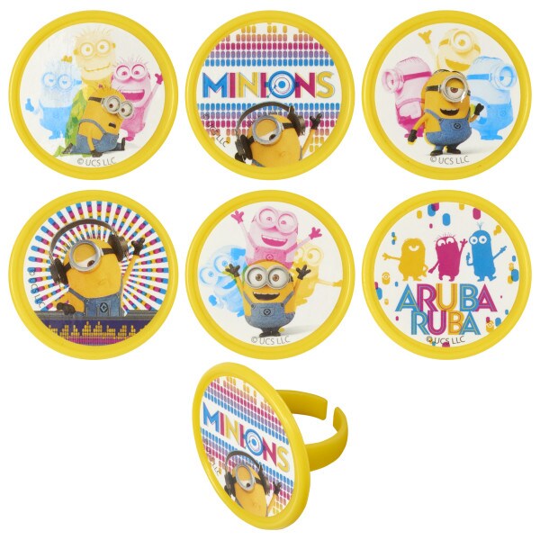 Despicable Me&#x2122; Celebrations Cupcake Rings 24ct